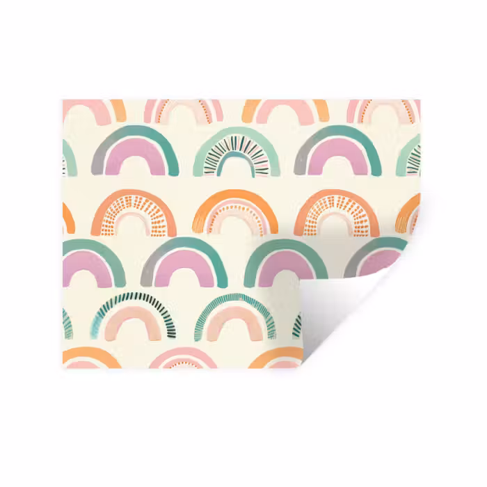 Wandtattoo – Regenbogen - Pastell - Muster