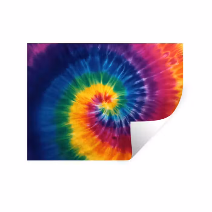 Wandtattoo – Regenbogenfarben - Spirale - Farbenfroh