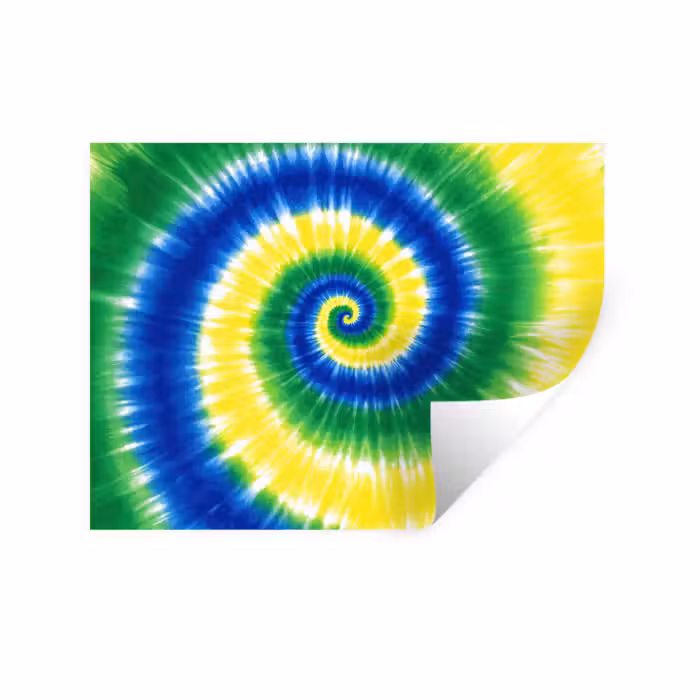 Wandtattoo – Spirale - Grün - Rotierend