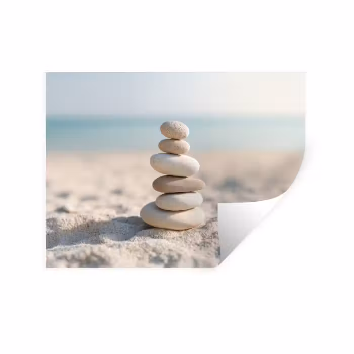 Wandtattoo – Steine - Stapel - Sand - Meer