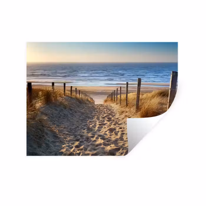 Wandtattoo – Strand - Meer - Niederlande - Dünen - Sonne