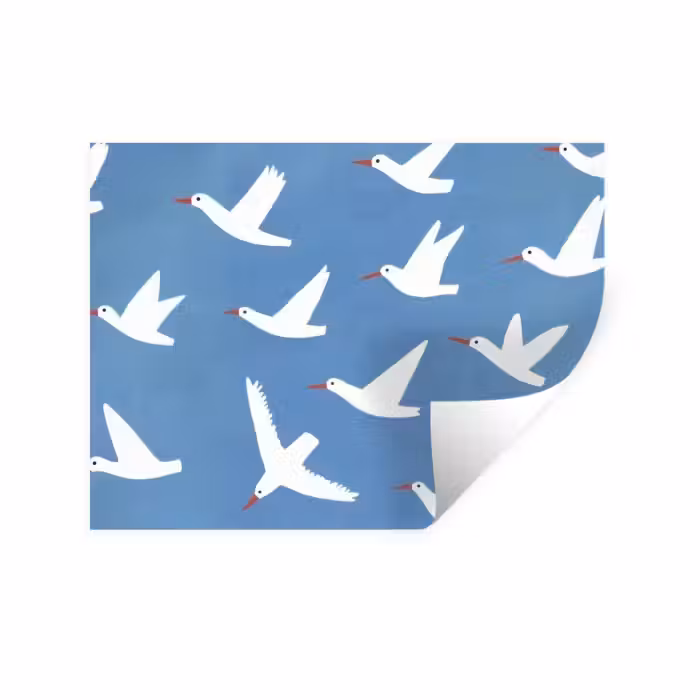 Wandtattoo – Vögel - Weiß - Muster