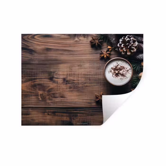 Wandtattoo – Winter - Holzoptik - Stilleben
