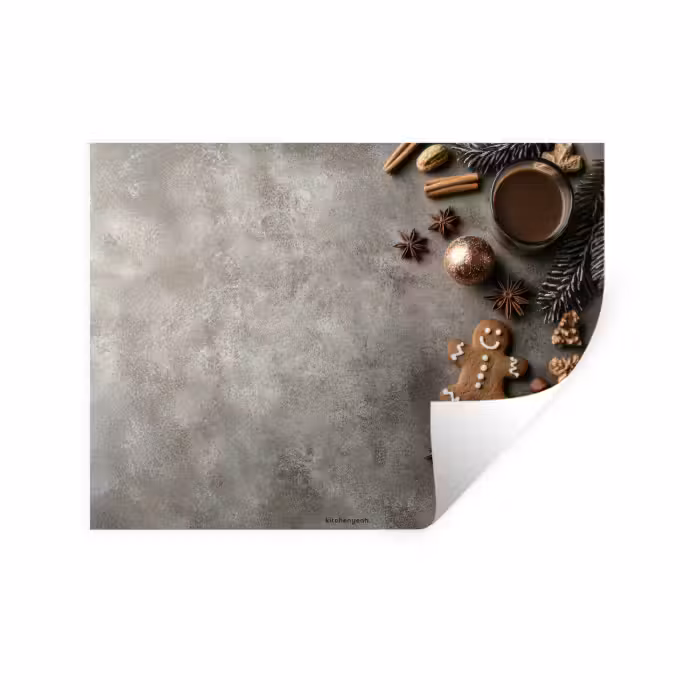 Wandtattoo – Winter - Weihnachten - Beton - Lebkuchenmann