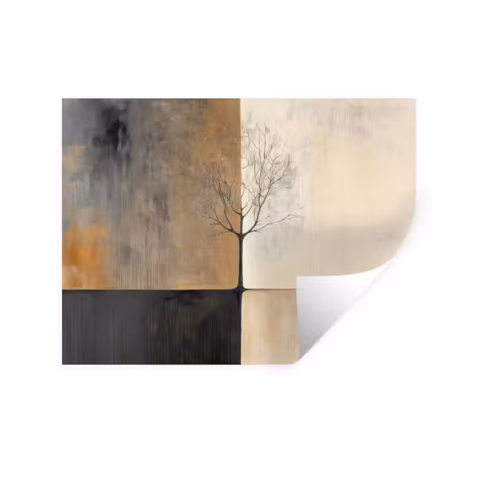Wandtattoo – Baum - Ebenen - Äste - Farbverlauf