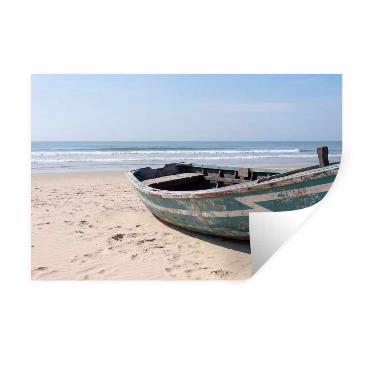 Wandtattoo – Boot - Sandstrand - Meer