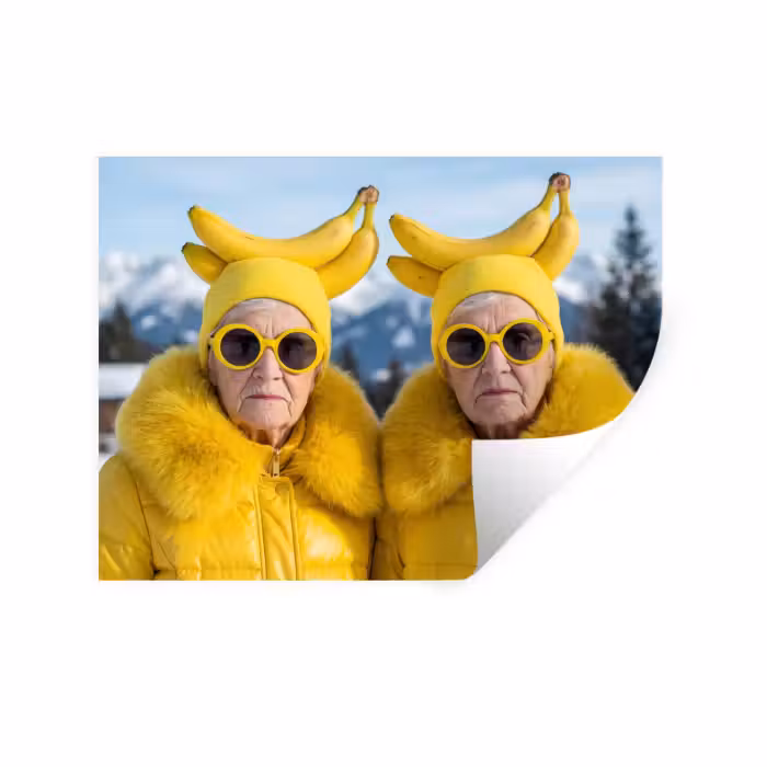 Wandtattoo – Frauen - Bananen - Gelb