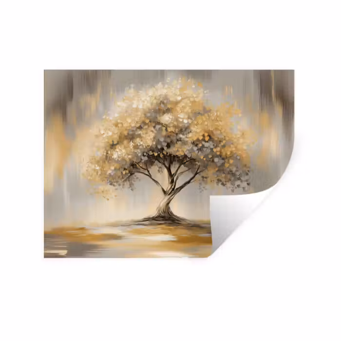 Wandtattoo – Gemälde - Baum - Abstrakt - Blätter