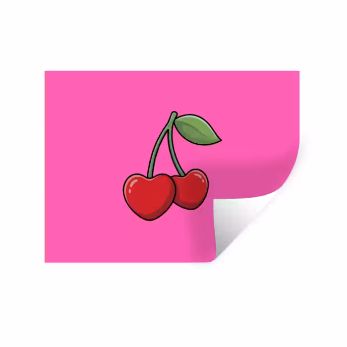 Wandtattoo – Kirsche - Rosa - Obst