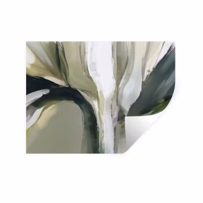 Wandtattoo – Natur - Abstrakt - Grün - Pinselstriche