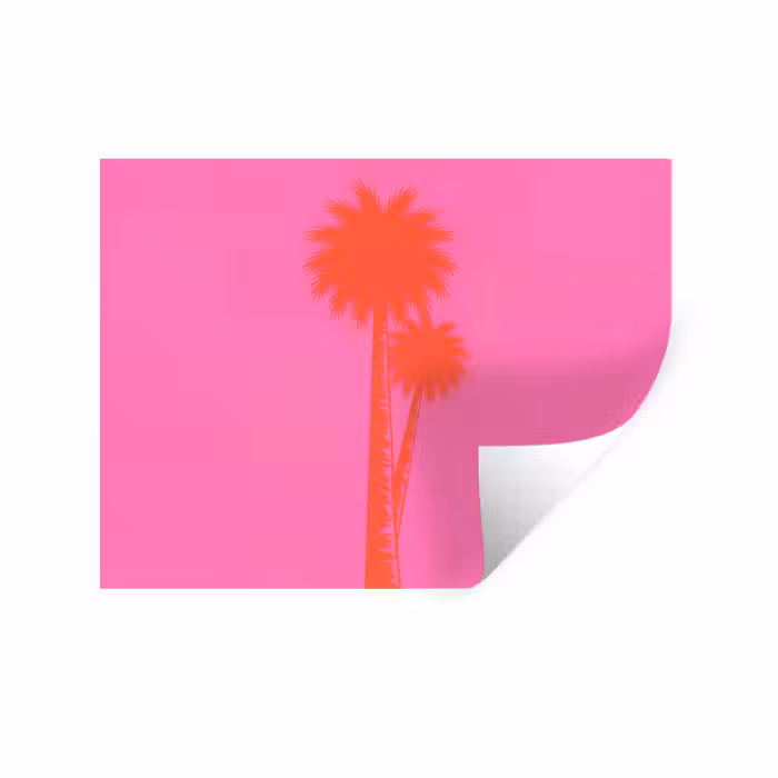 Wandtattoo – Palmen - Modern - Rosa