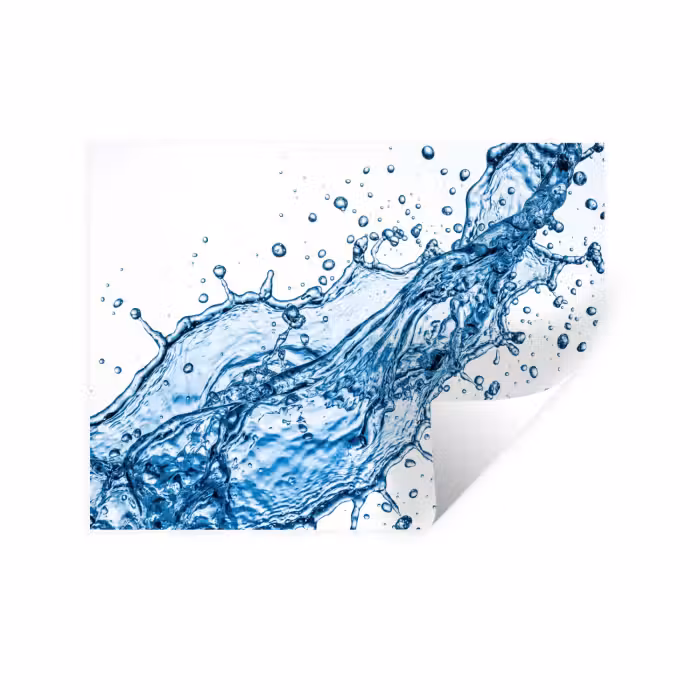 Wandtattoo – Spash - Wasser - Blau