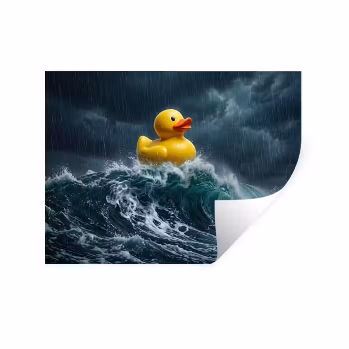 Wandtattoo – Sturm - Gummi-Ente - Wellen