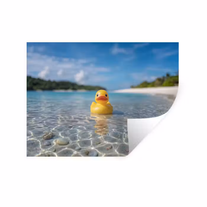 Wandtattoo – Tropical - Gummi-Ente - gelb