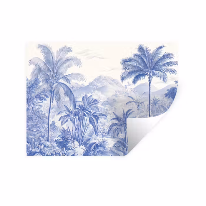 Wandtattoo – Tropisch - Dschungel - Blau