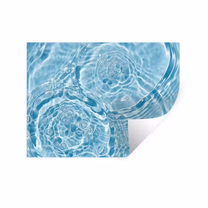 Wandtattoo – Wasser - Blau - Blasen