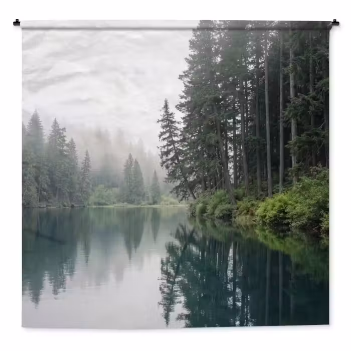 Wandteppich - Berge - See - Wald