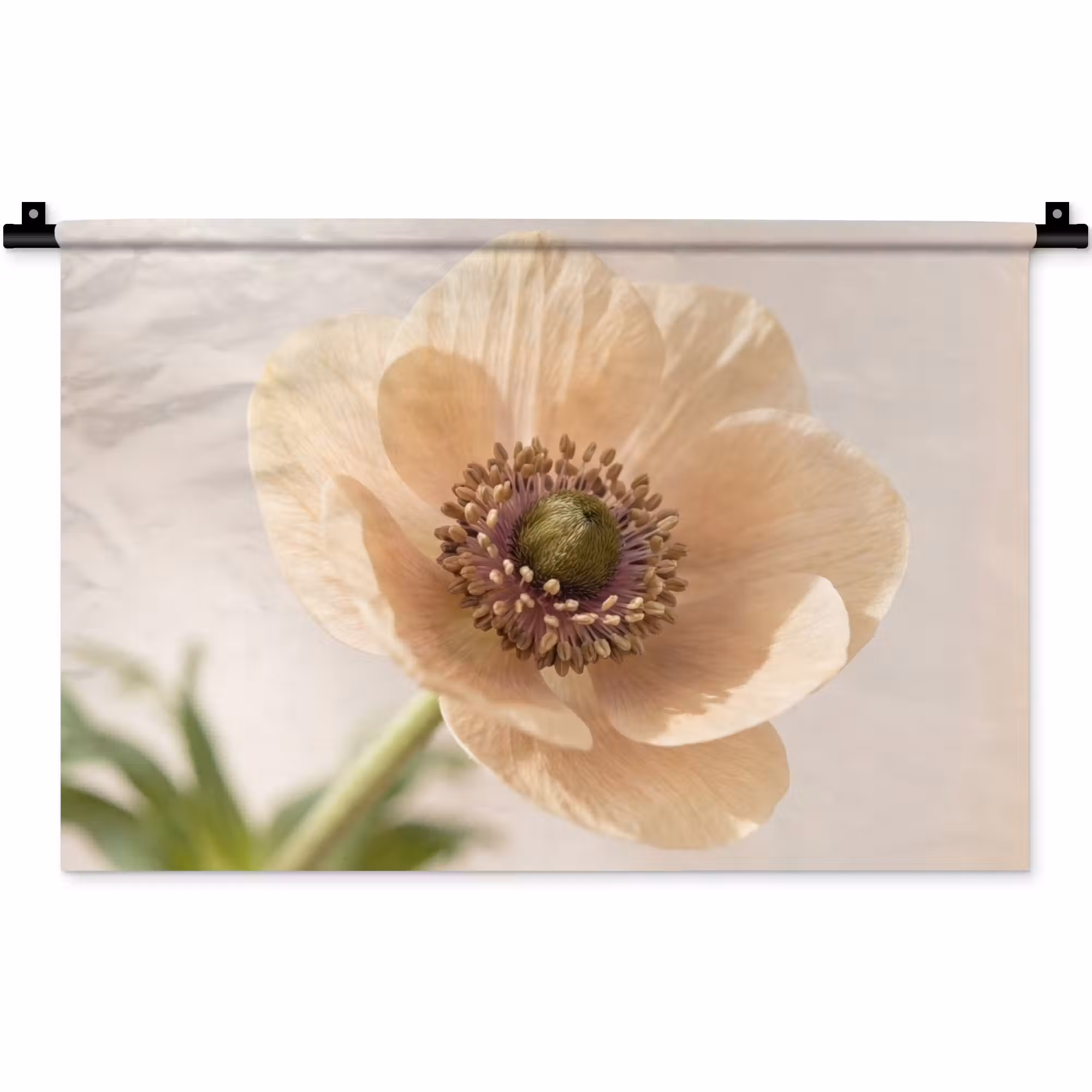 Wandteppich - Blume - Minimalistisch - Grün