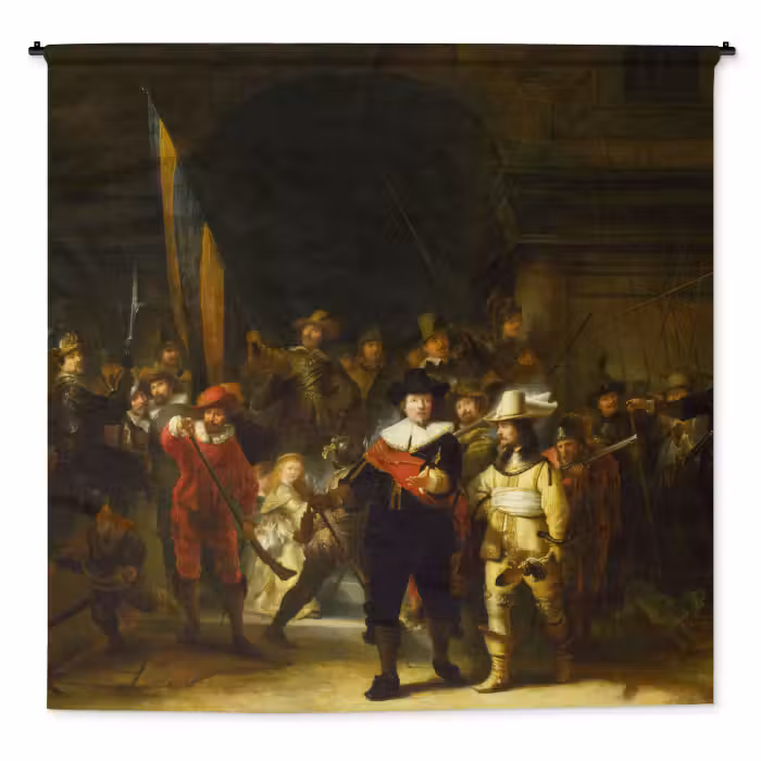 Wandteppich - Die Nachtwache – Rembrandt van Rijn