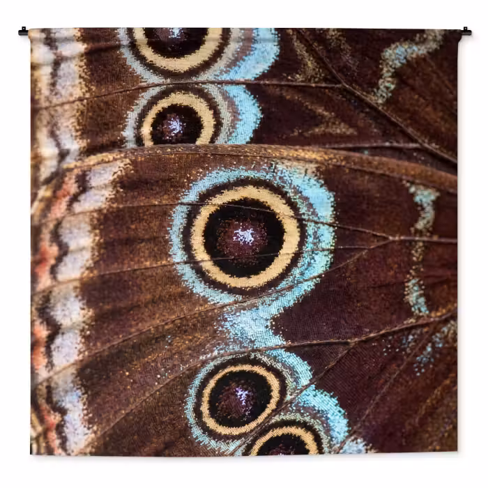 Wandteppich - Flügel - Schmetterling - Blau