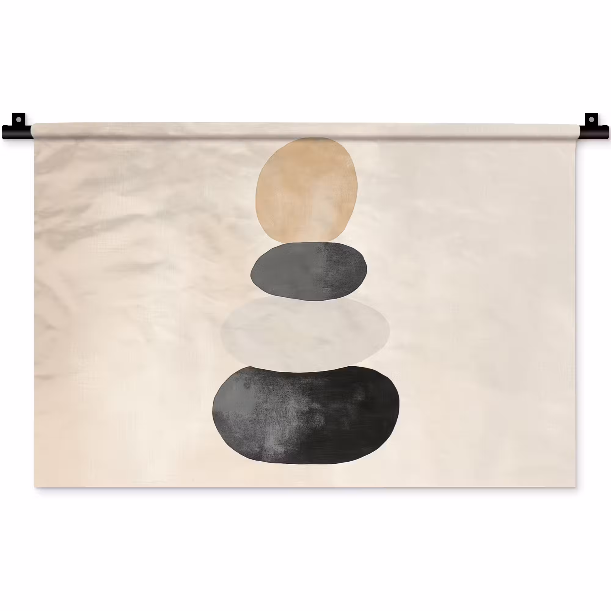 Wandteppich - Japandi - Wabi sabi - Beige