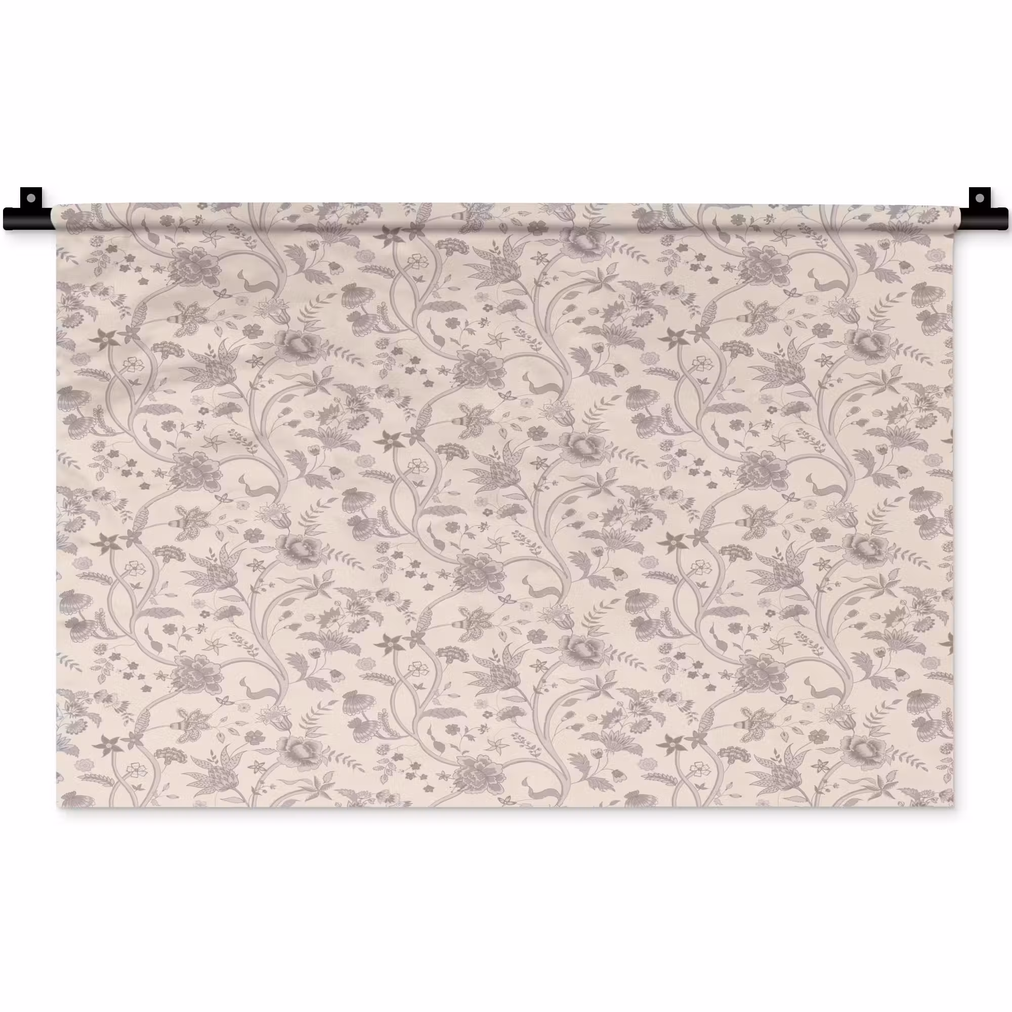 Wandteppich - Muster - Blumen - Lila