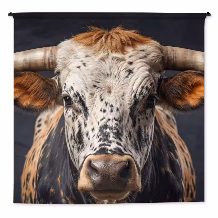 Wandteppich - Taurus - Farbenfroh - Hörner
