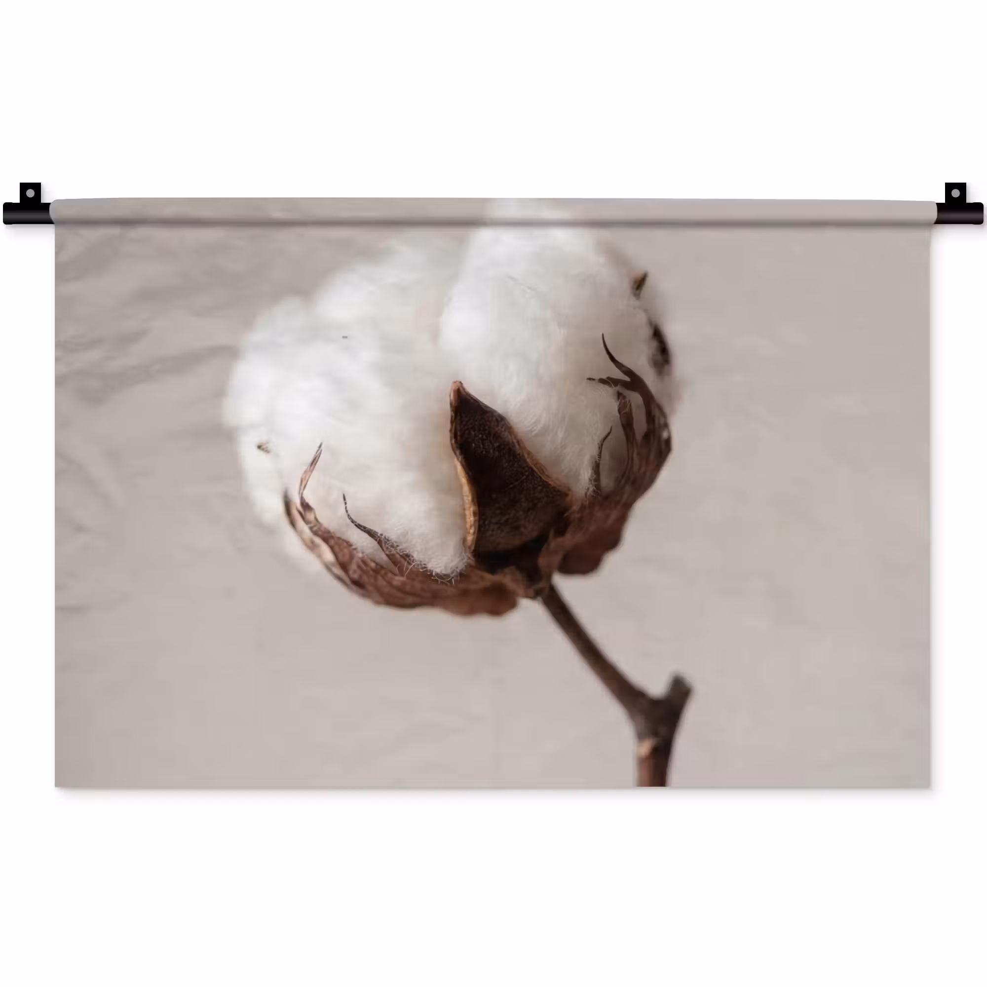 Wandteppich - Wattebausch - Minimalistisch - Weiß