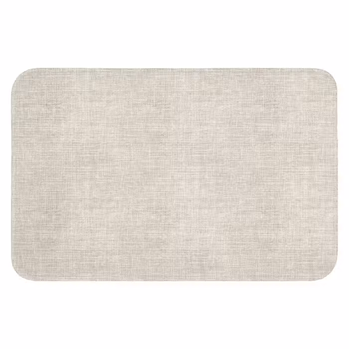 WC Vorleger - Leinen - Textur - Beige