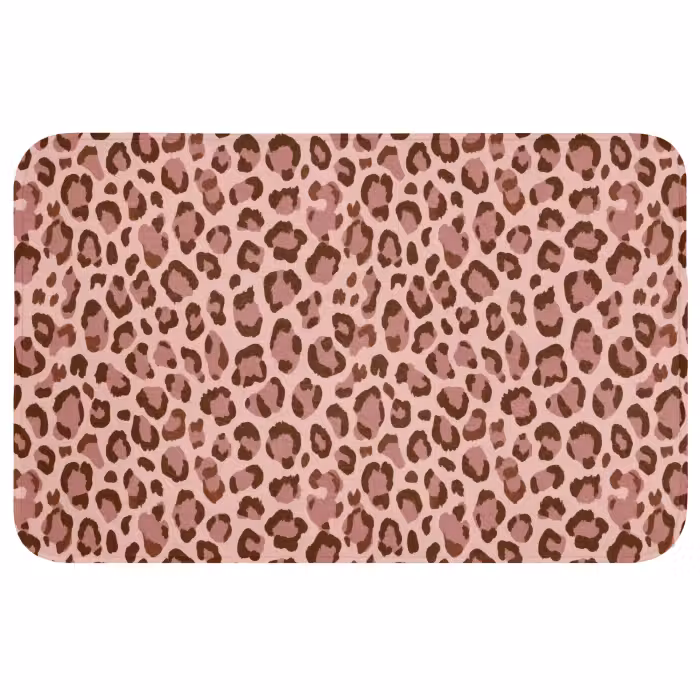 WC Vorleger - Leopard - Muster - Rosa