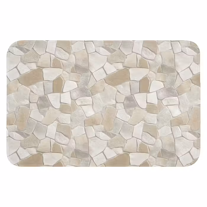 WC Vorleger - Mosaik - Steine - Beige