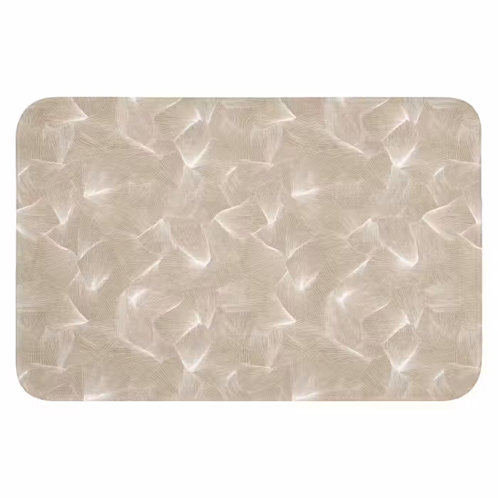 WC Vorleger - Organisch - Textur - Beige