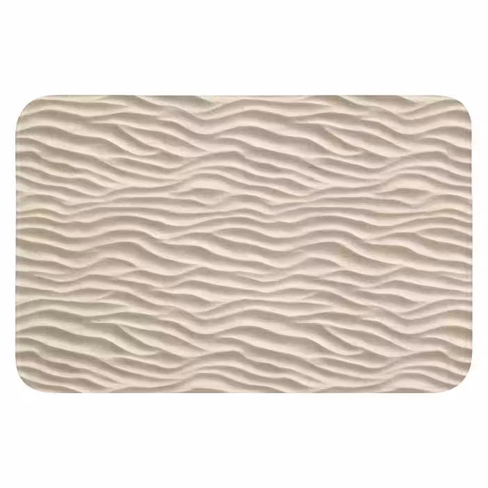 WC Vorleger - Sand - Wellen - Beige