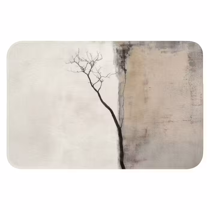 WC Vorleger - Wabi sabi - Pflanze - Beige