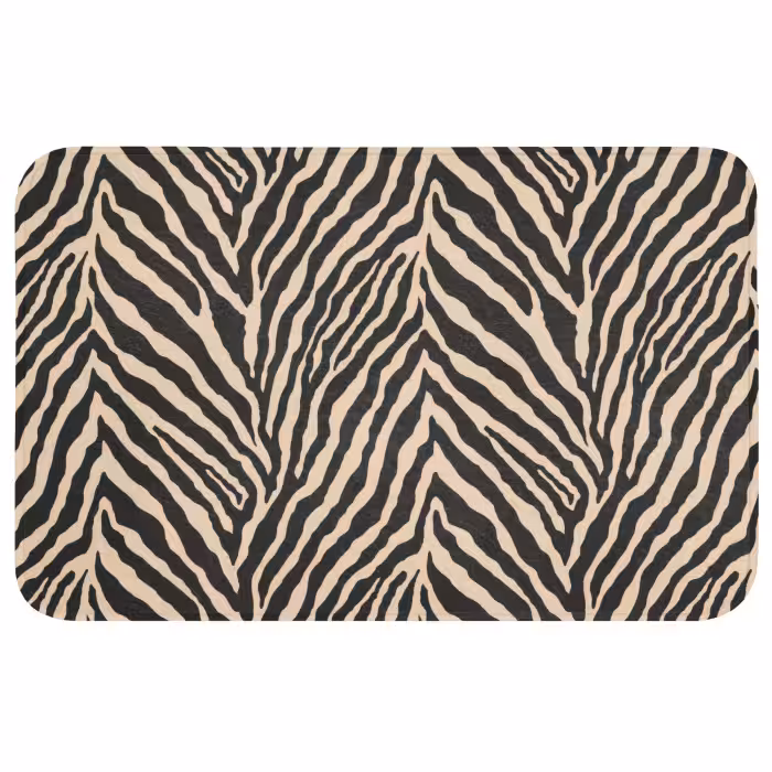 WC Vorleger - Zebra - Klassisch - Schwarz